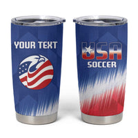 Custom United States Soccer Tumbler Cup 2025 Go USA Sporty Style - Wonder Print Shop