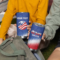 Custom United States Soccer Tumbler Cup 2025 Go USA Sporty Style - Wonder Print Shop