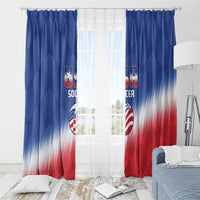 United States Soccer Window Curtain 2025 Go USA Sporty Style - Wonder Print Shop