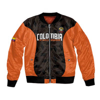 Custom Colombia Football Bomber Jacket 2025 Las Chicas Superpoderosas - Black Version - Wonder Print Shop