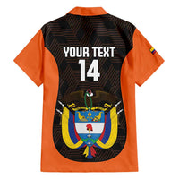 Custom Colombia Football Family Matching Off Shoulder Maxi Dress and Hawaiian Shirt 2025 Las Chicas Superpoderosas - Black Version - Wonder Print Shop