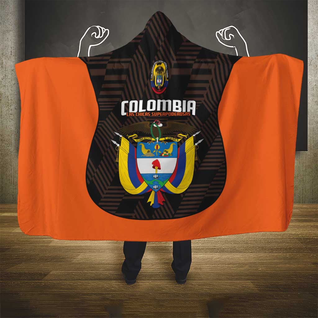 Colombia Football Hooded Blanket 2025 Las Chicas Superpoderosas - Black Version
