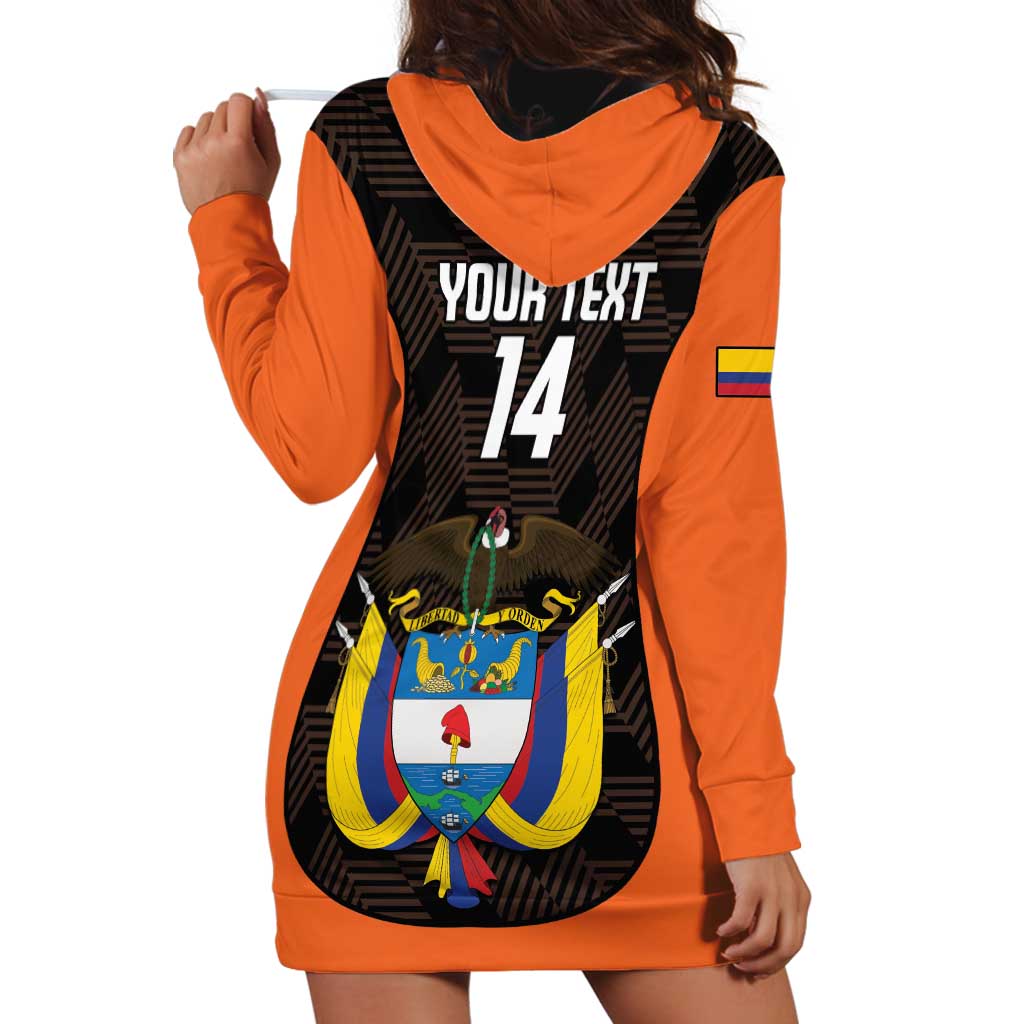 Custom Colombia Football Hoodie Dress 2025 Las Chicas Superpoderosas - Black Version - Wonder Print Shop