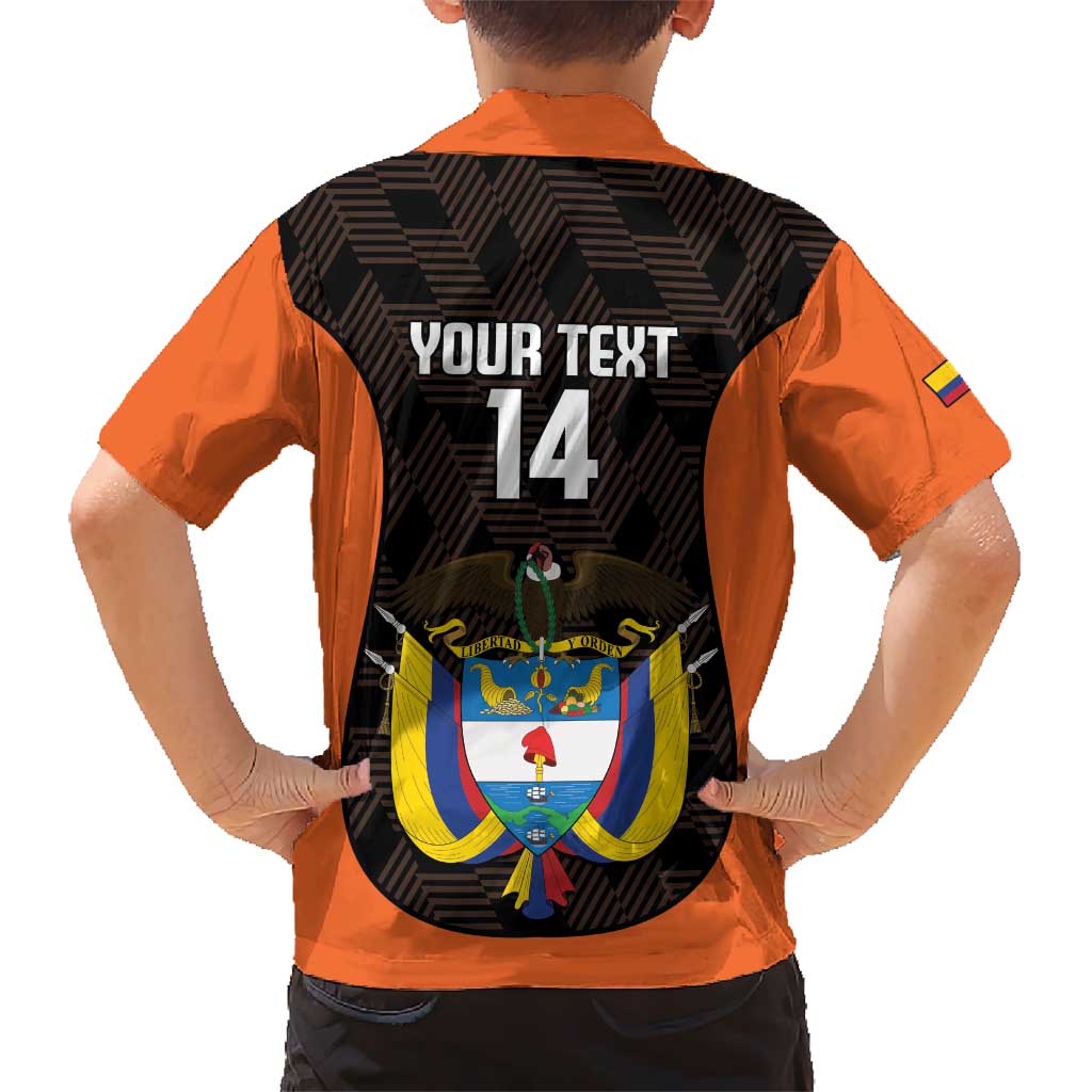 Custom Colombia Football Kid Hawaiian Shirt 2025 Las Chicas Superpoderosas - Black Version - Wonder Print Shop