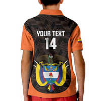 Custom Colombia Football Kid Polo Shirt 2025 Las Chicas Superpoderosas - Black Version - Wonder Print Shop