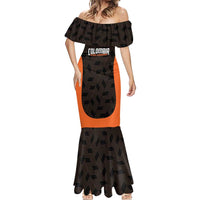 Custom Colombia Football Mermaid Dress 2025 Las Chicas Superpoderosas - Black Version - Wonder Print Shop