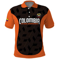 Custom Colombia Football Polo Shirt 2025 Las Chicas Superpoderosas - Black Version - Wonder Print Shop