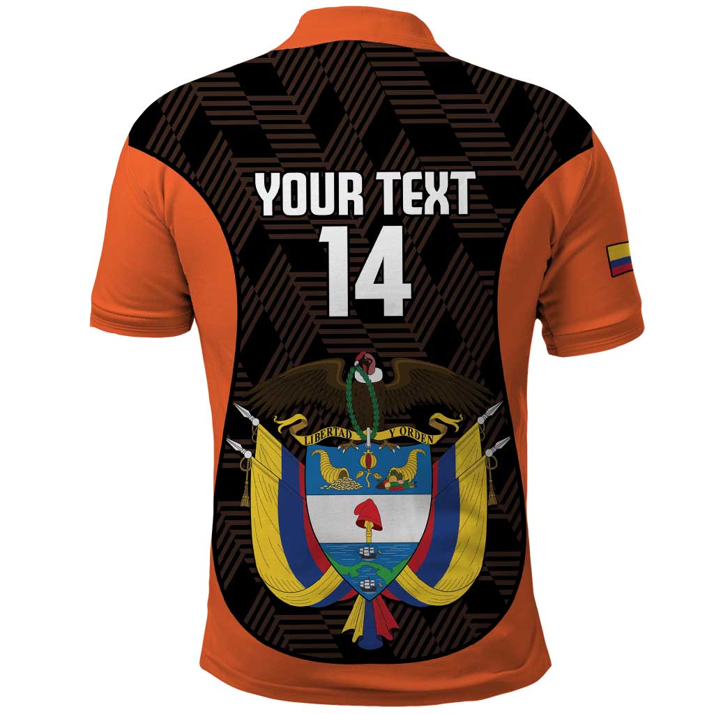 Custom Colombia Football Polo Shirt 2025 Las Chicas Superpoderosas - Black Version - Wonder Print Shop