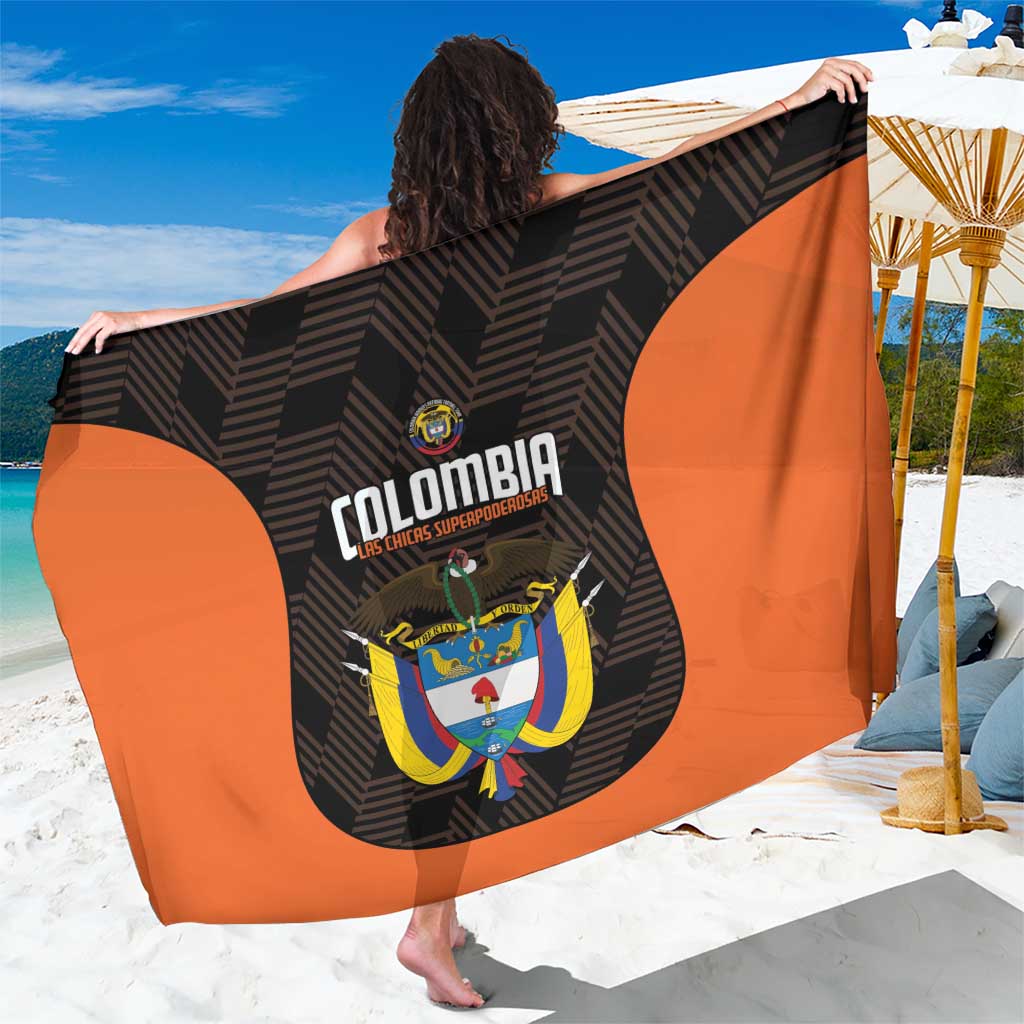 Colombia Football Sarong 2025 Las Chicas Superpoderosas - Black Version - Wonder Print Shop