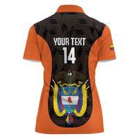 Custom Colombia Football Women Polo Shirt 2025 Las Chicas Superpoderosas - Black Version - Wonder Print Shop