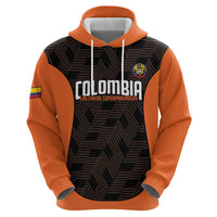 Custom Colombia Football Zip Hoodie 2025 Las Chicas Superpoderosas - Black Version - Wonder Print Shop