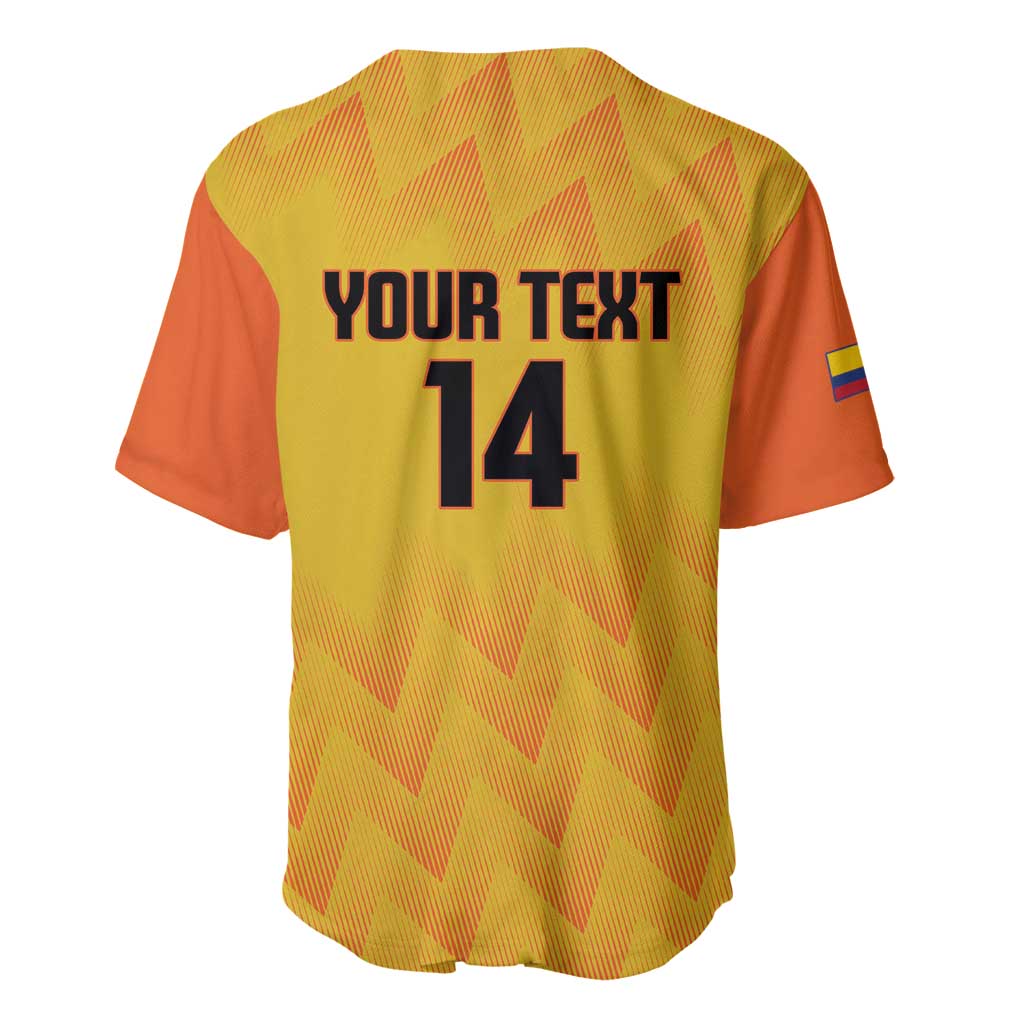Custom Colombia Football Baseball Jersey 2025 Las Chicas Superpoderosas - Yellow Version - Wonder Print Shop