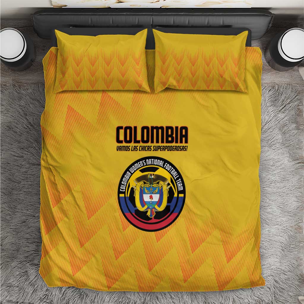 Colombia Football Bedding Set 2025 Las Chicas Superpoderosas - Yellow Version - Wonder Print Shop