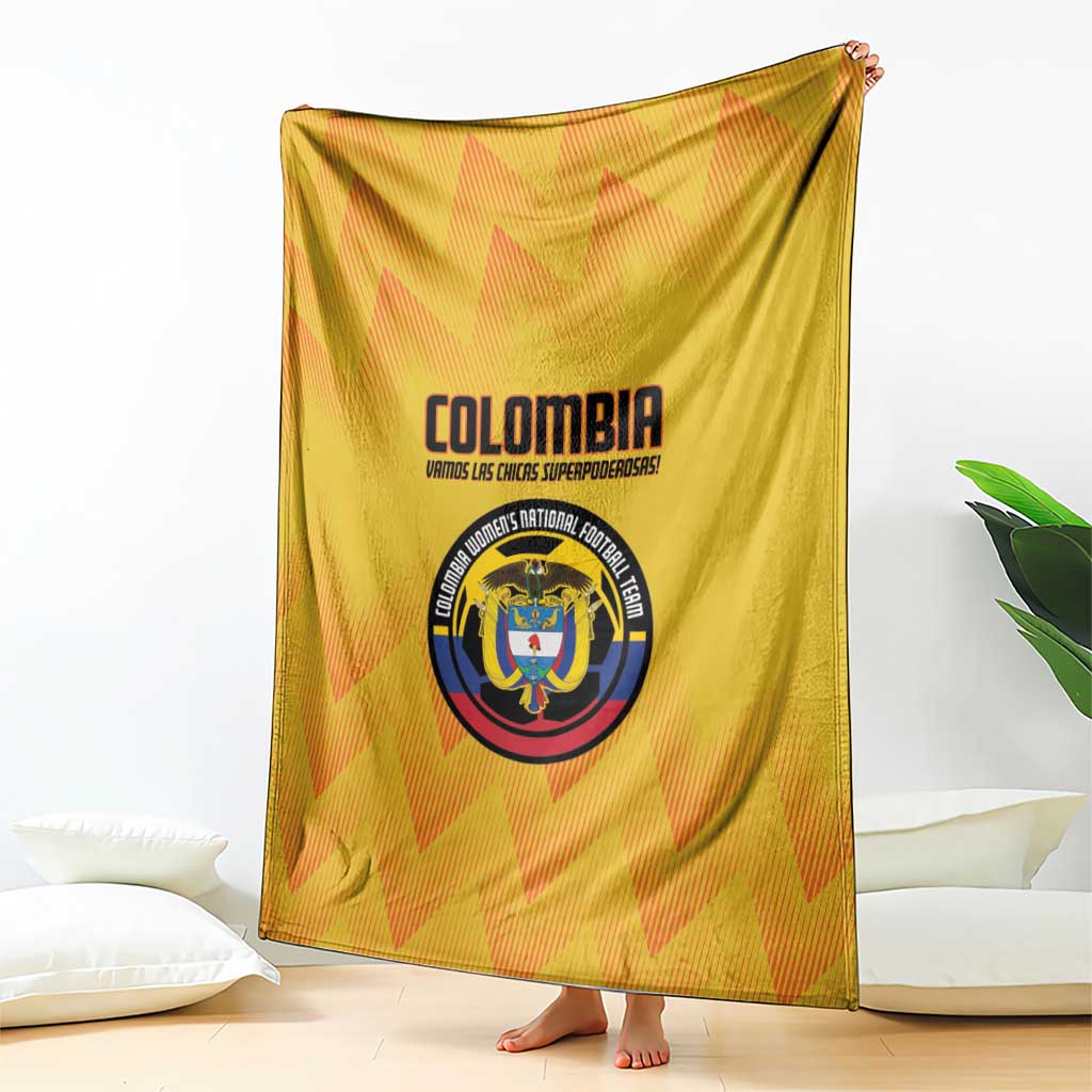 Colombia Football Blanket 2025 Las Chicas Superpoderosas - Yellow Version