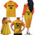 Custom Colombia Football Family Matching Off The Shoulder Long Sleeve Dress and Hawaiian Shirt 2025 Las Chicas Superpoderosas - Yellow Version - Wonder Print Shop