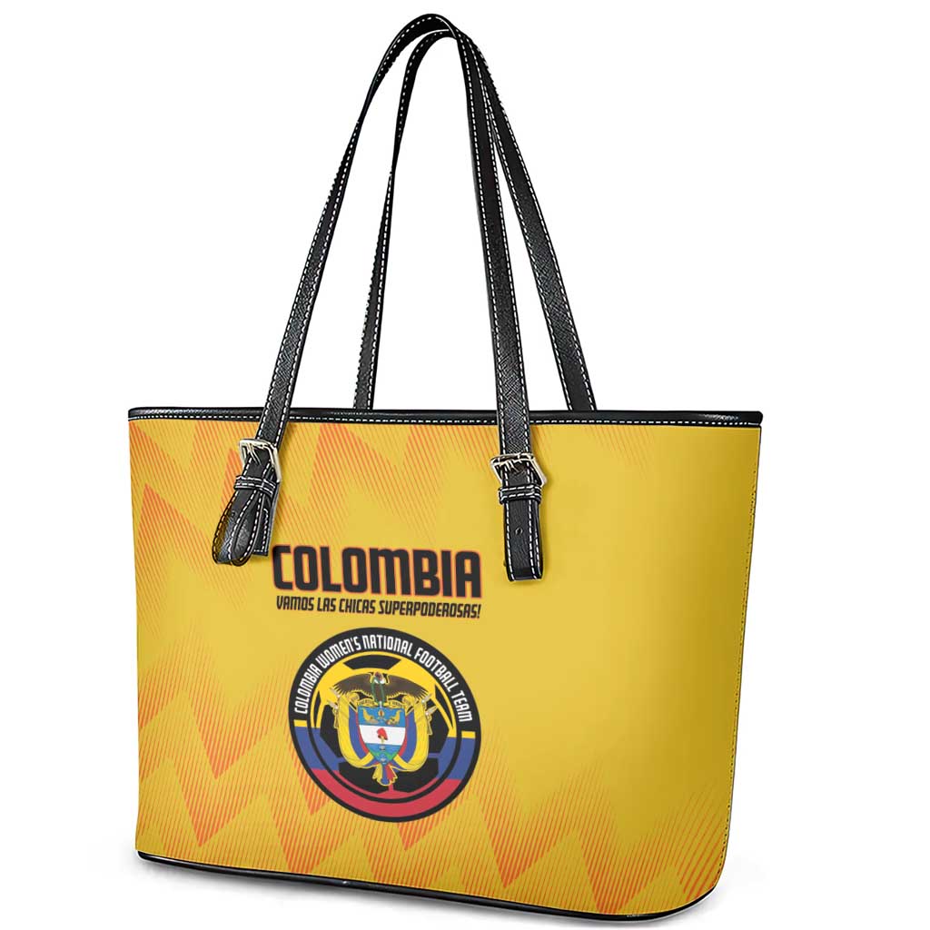 Colombia Football Leather Tote Bag 2025 Las Chicas Superpoderosas - Yellow Version - Wonder Print Shop
