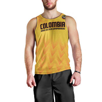 Custom Colombia Football Men Tank Top 2025 Las Chicas Superpoderosas - Yellow Version - Wonder Print Shop