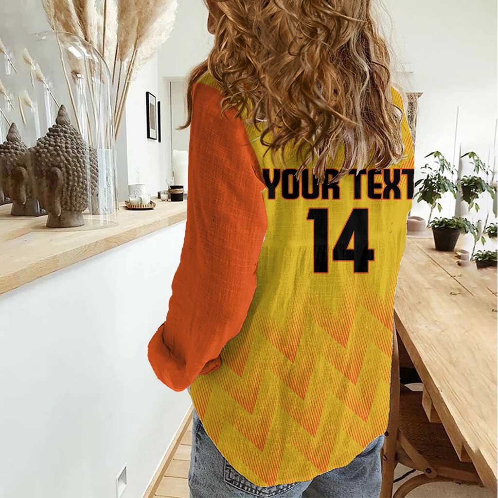 Custom Colombia Football Women Casual Shirt 2025 Las Chicas Superpoderosas - Yellow Version - Wonder Print Shop