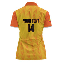 Custom Colombia Football Women Polo Shirt 2025 Las Chicas Superpoderosas - Yellow Version - Wonder Print Shop