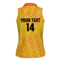 Custom Colombia Football Women Sleeveless Polo Shirt 2025 Las Chicas Superpoderosas - Yellow Version - Wonder Print Shop