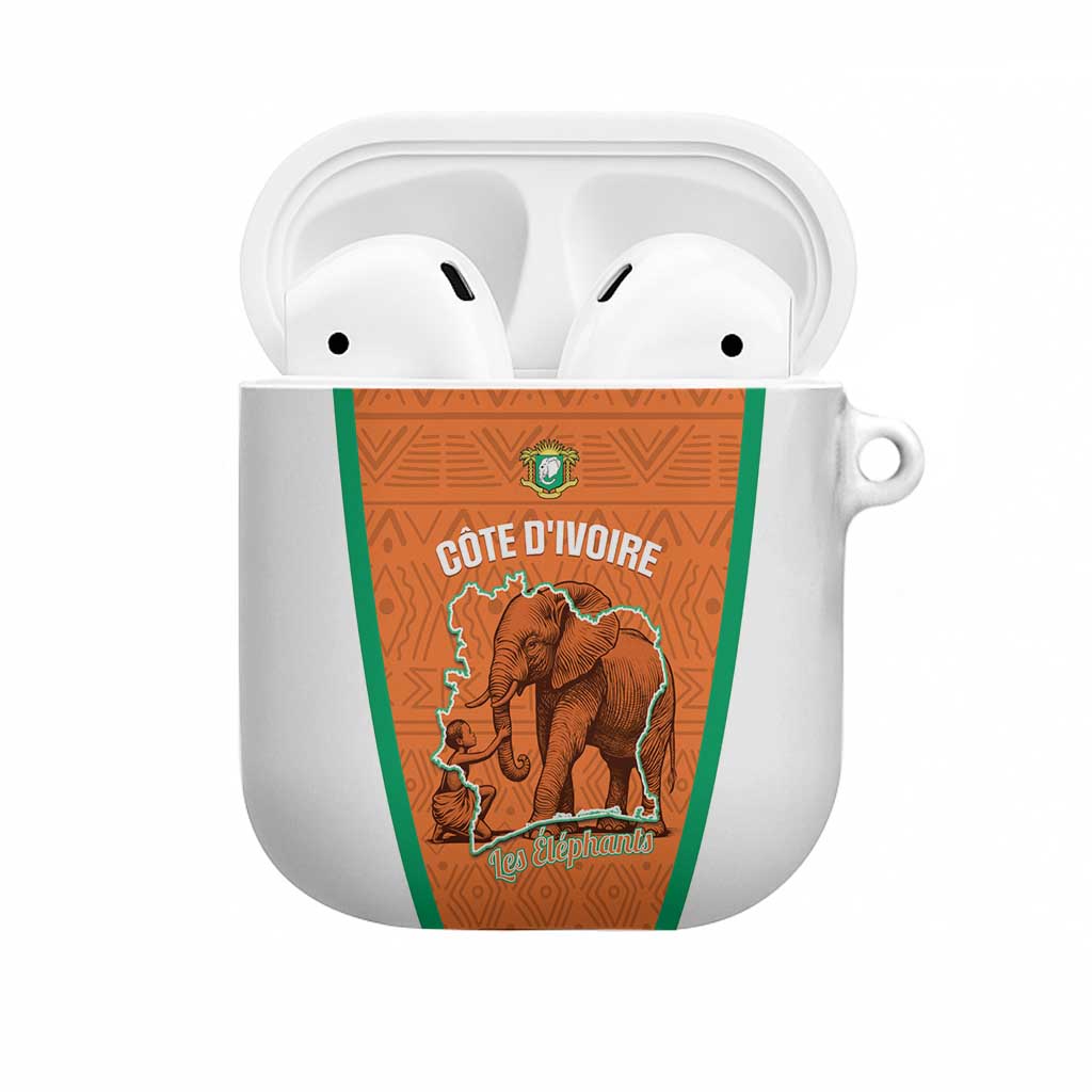 Ivory Coast Football AirPods Case 2026 Cote d'Ivoire Les Elephants Orange Version - Wonder Print Shop