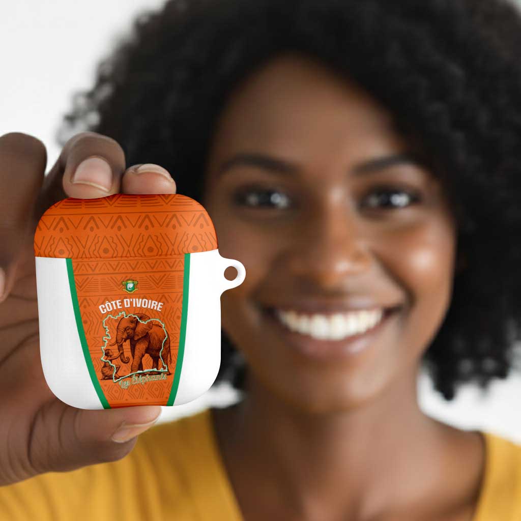 Ivory Coast Football AirPods Case 2026 Cote d'Ivoire Les Elephants Orange Version - Wonder Print Shop