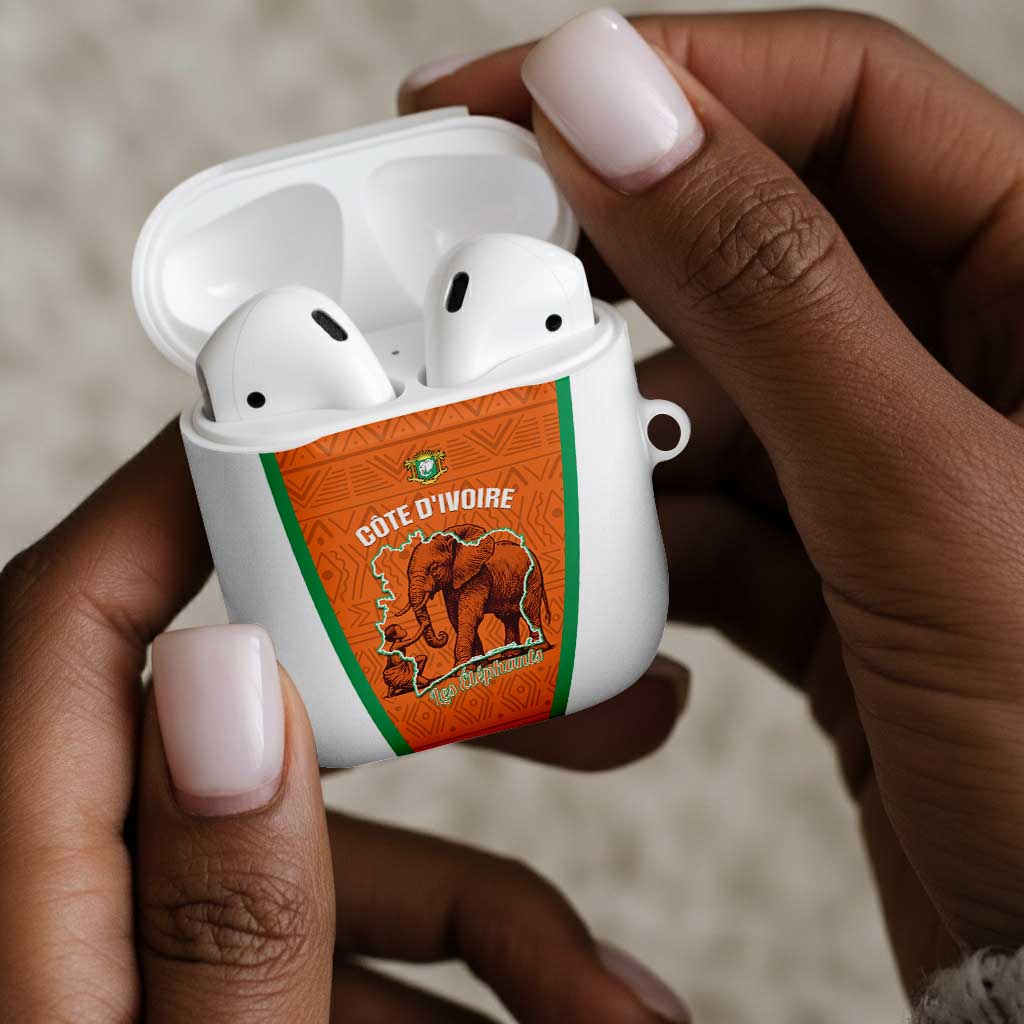Ivory Coast Football AirPods Case 2026 Cote d'Ivoire Les Elephants Orange Version - Wonder Print Shop