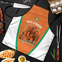 Ivory Coast Football Apron 2026 Cote d'Ivoire Les Elephants Orange Version - Wonder Print Shop