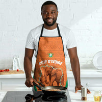 Ivory Coast Football Apron 2026 Cote d'Ivoire Les Elephants Orange Version - Wonder Print Shop