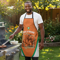 Ivory Coast Football Apron 2026 Cote d'Ivoire Les Elephants Orange Version - Wonder Print Shop