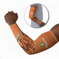 Custom Ivory Coast Football Arm Sleeves 2026 Cote d'Ivoire Les Elephants Orange Version - Wonder Print Shop