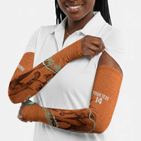 Custom Ivory Coast Football Arm Sleeves 2026 Cote d'Ivoire Les Elephants Orange Version - Wonder Print Shop