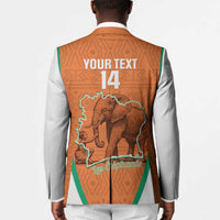 Custom Ivory Coast Football Blazer 2026 Cote d'Ivoire Les Elephants Orange Version - Wonder Print Shop