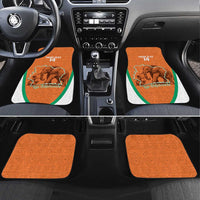 Custom Ivory Coast Football Car Mats 2026 Cote d'Ivoire Les Elephants Orange Version - Wonder Print Shop