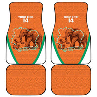 Custom Ivory Coast Football Car Mats 2026 Cote d'Ivoire Les Elephants Orange Version - Wonder Print Shop