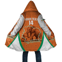 Custom Ivory Coast Football Cloak 2026 Cote d'Ivoire Les Elephants Orange Version - Wonder Print Shop