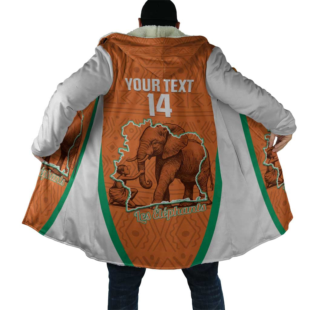 Custom Ivory Coast Football Cloak 2026 Cote d'Ivoire Les Elephants Orange Version - Wonder Print Shop