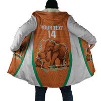 Custom Ivory Coast Football Cloak 2026 Cote d'Ivoire Les Elephants Orange Version - Wonder Print Shop