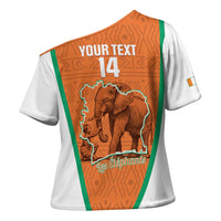 Custom Ivory Coast Football Cross Shoulder Shirt 2026 Cote d'Ivoire Les Elephants Orange Version - Wonder Print Shop