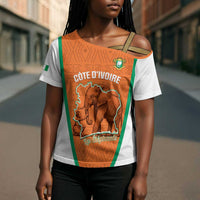 Custom Ivory Coast Football Cross Shoulder Shirt 2026 Cote d'Ivoire Les Elephants Orange Version - Wonder Print Shop