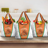 Ivory Coast Football Grocery Bag 2026 Cote d'Ivoire Les Elephants Orange Version - Wonder Print Shop