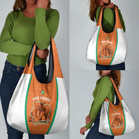Ivory Coast Football Grocery Bag 2026 Cote d'Ivoire Les Elephants Orange Version - Wonder Print Shop