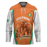 Custom Ivory Coast Football Hockey Jersey 2026 Cote d'Ivoire Les Elephants Orange Version - Wonder Print Shop