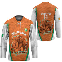 Custom Ivory Coast Football Hockey Jersey 2026 Cote d'Ivoire Les Elephants Orange Version - Wonder Print Shop