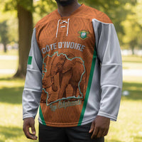 Custom Ivory Coast Football Hockey Jersey 2026 Cote d'Ivoire Les Elephants Orange Version - Wonder Print Shop