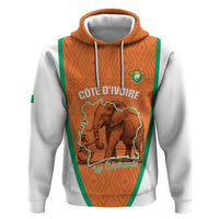 Custom Ivory Coast Football Hoodie 2026 Cote d'Ivoire Les Elephants Orange Version - Wonder Print Shop
