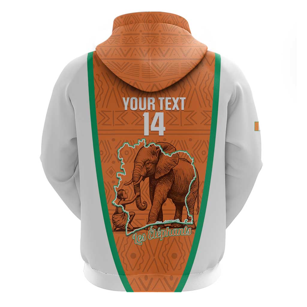 Custom Ivory Coast Football Hoodie 2026 Cote d'Ivoire Les Elephants Orange Version - Wonder Print Shop