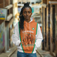 Custom Ivory Coast Football Hoodie 2026 Cote d'Ivoire Les Elephants Orange Version - Wonder Print Shop