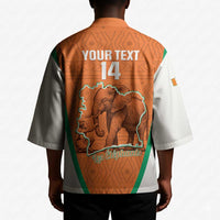 Custom Ivory Coast Football Kimono 2026 Cote d'Ivoire Les Elephants Orange Version - Wonder Print Shop