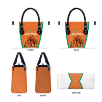 Ivory Coast Football Leather Bag 2026 Cote d'Ivoire Les Elephants Orange Version - Wonder Print Shop
